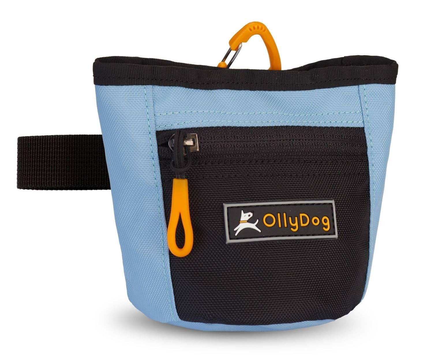 OllyDog Goodie Treat Bag Dog Treat Pouch Bright Aqua Lava Paws